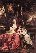 Sir Joshua Reynolds Lady Elizabeth Delme and her Children Spain oil painting artist